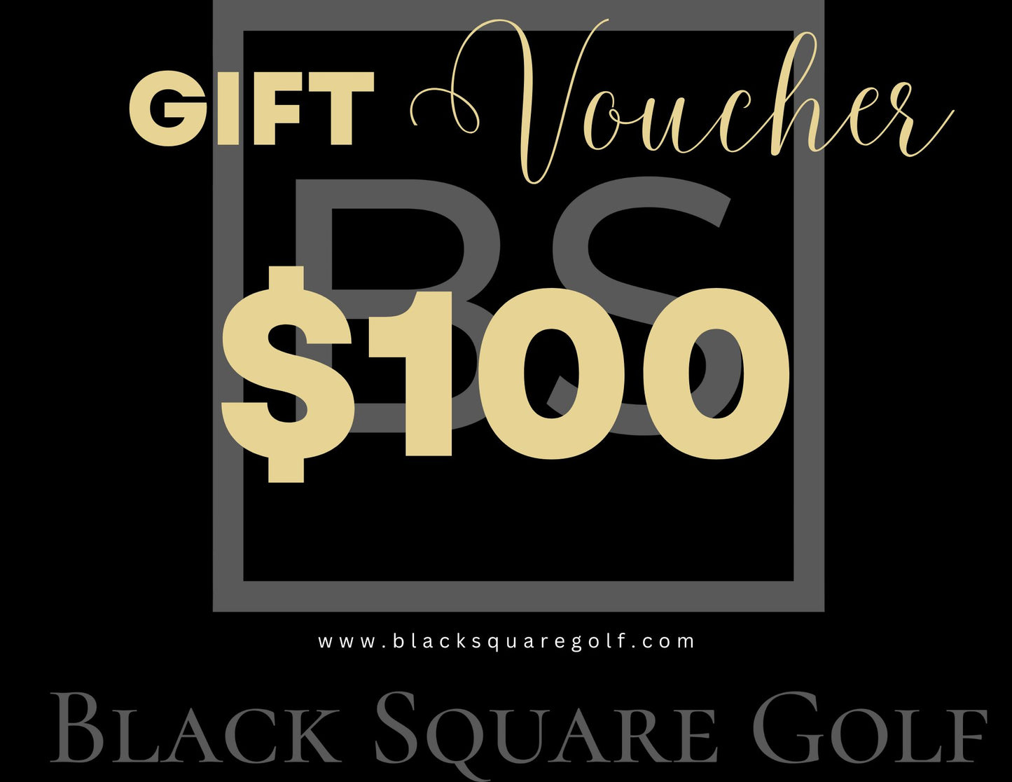 Black Square Golf Gift Card