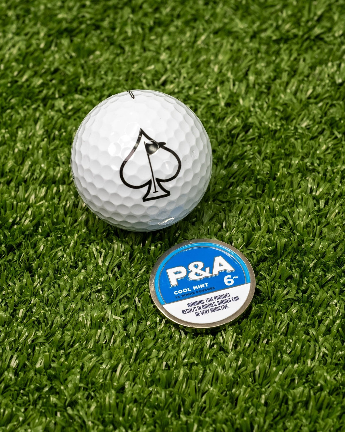 6 Milly - Cool Mint Ball Marker - Pins and Aces