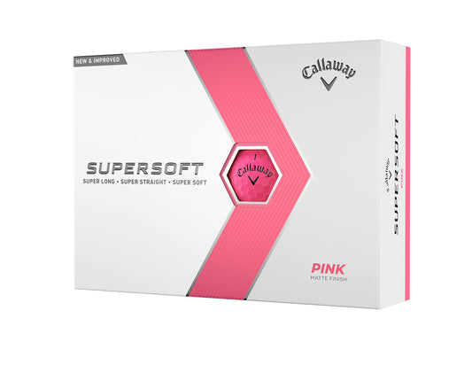 Callaway Golf Supersoft Golf Balls - Pink - 2023