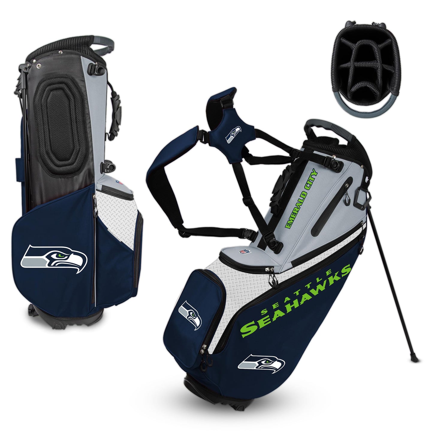 Seattle Seahawks Back Nine Stand Bag |Team Effort