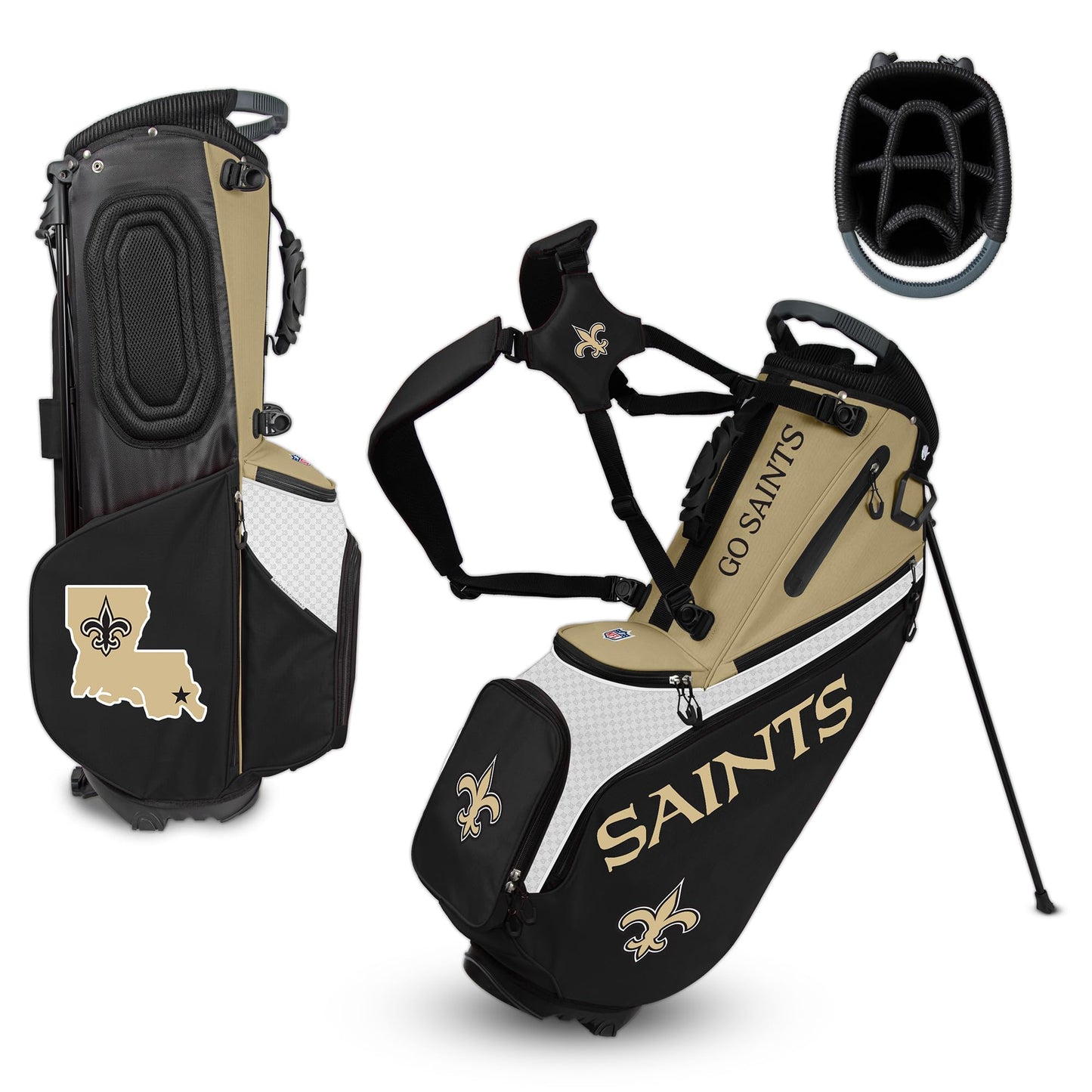 New Orleans Saints Back Nine Stand Bag |Team Effort
