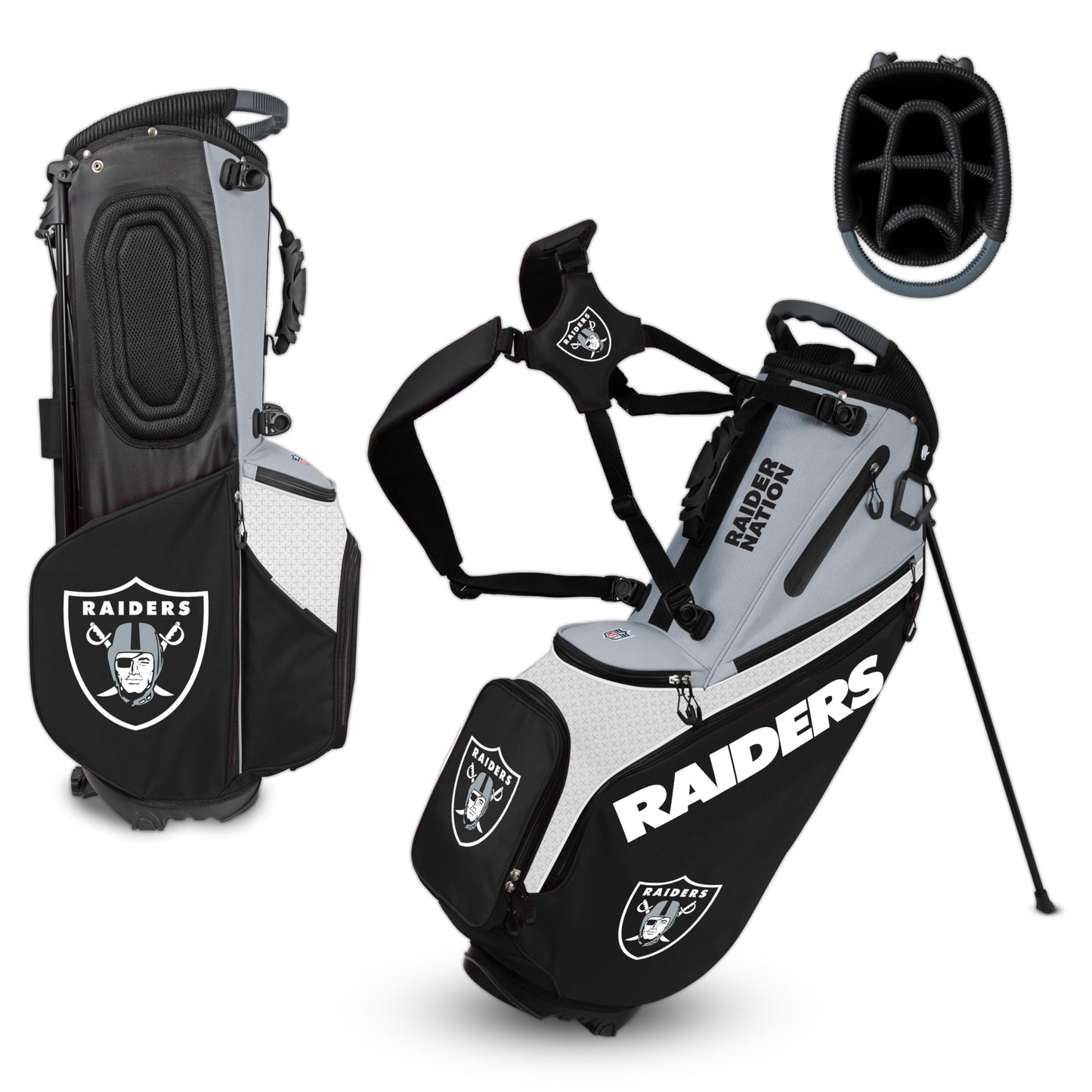 Las Vegas Raiders Back Nine Stand Bag |Team Effort