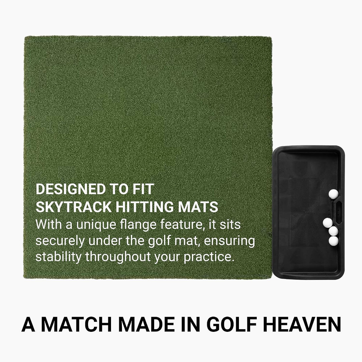 SkyTrak Molded Rubber Tray for Golf Balls