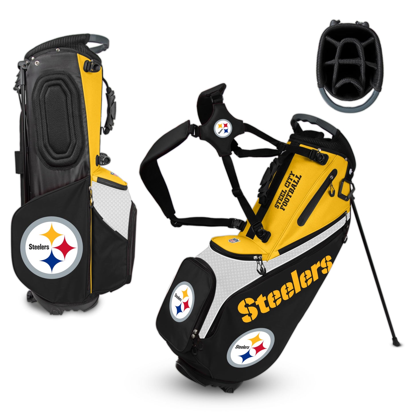 Pittsburgh Steelers Back Nine Stand Bag |Team Effort