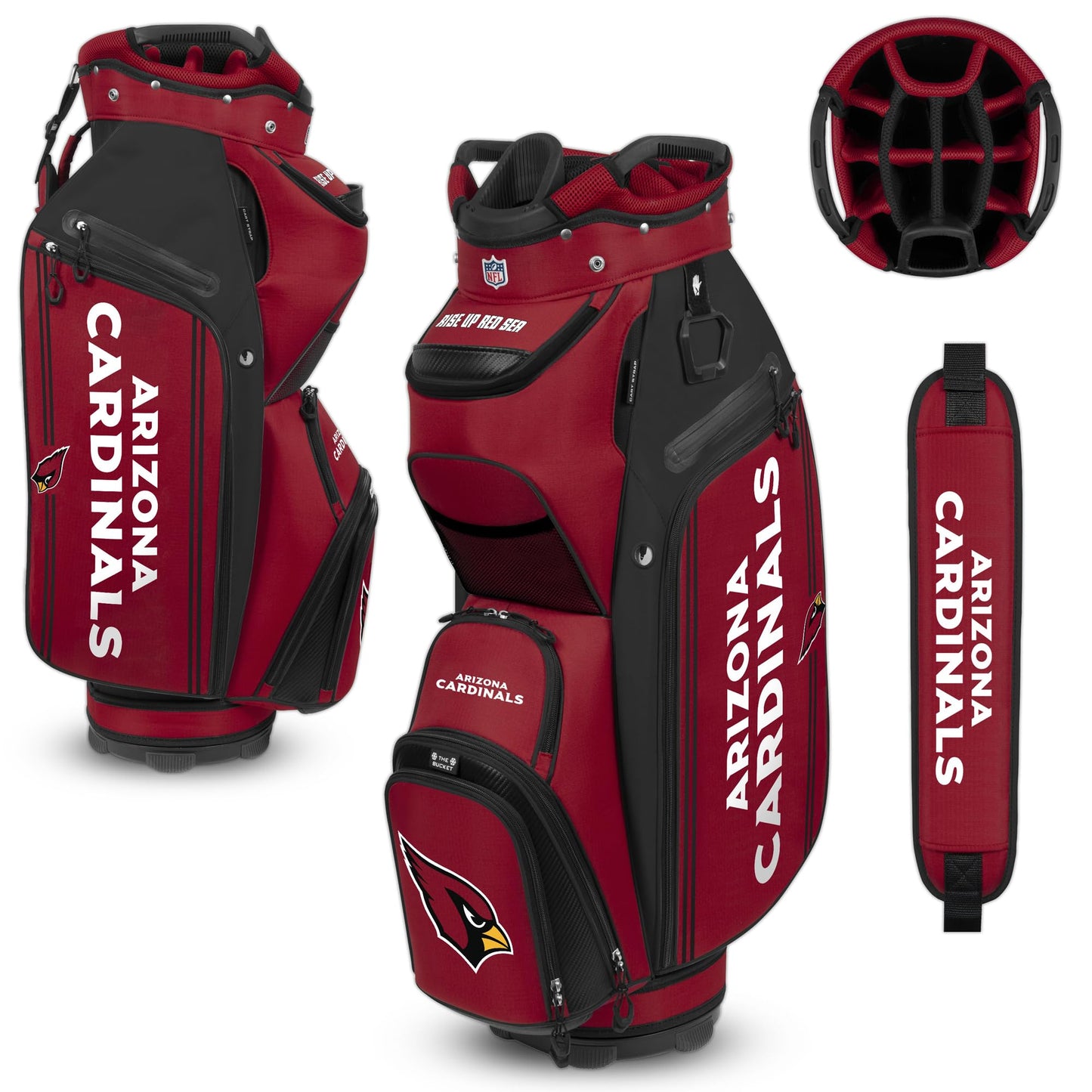 Arizona Cardinals The Bucket III Cooler Cart Golf Bag |Team Effort