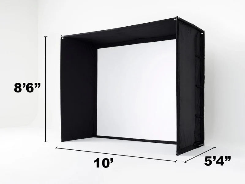 SkyTrak Golf Simulator Enclosure -Professional High Impact Home Studio Bay