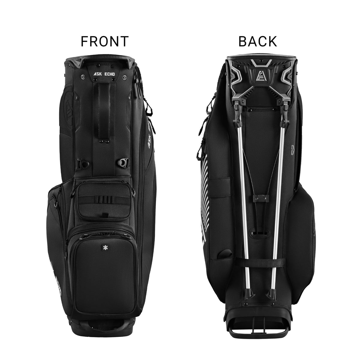 ASK ECHO ST - Lock Mecha 14 Way Dividers Quiet Hybrid Stand Bag for Men & Women - Ask Echo