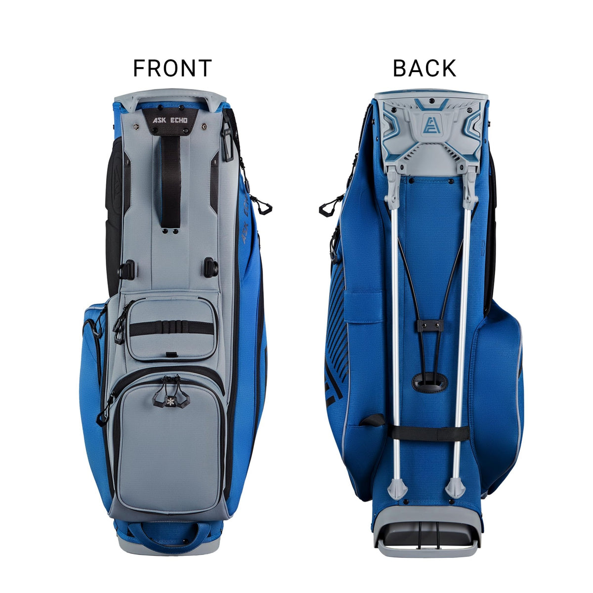 ASK ECHO ST - Lock Mecha 14 Way Dividers Quiet Hybrid Stand Bag for Men & Women - Ask Echo