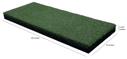 Beaver Tail Golf Simulator Mat with The Most Realistic Hitting Strip Insert for Joint Injury Prevention - Simulator Mat -