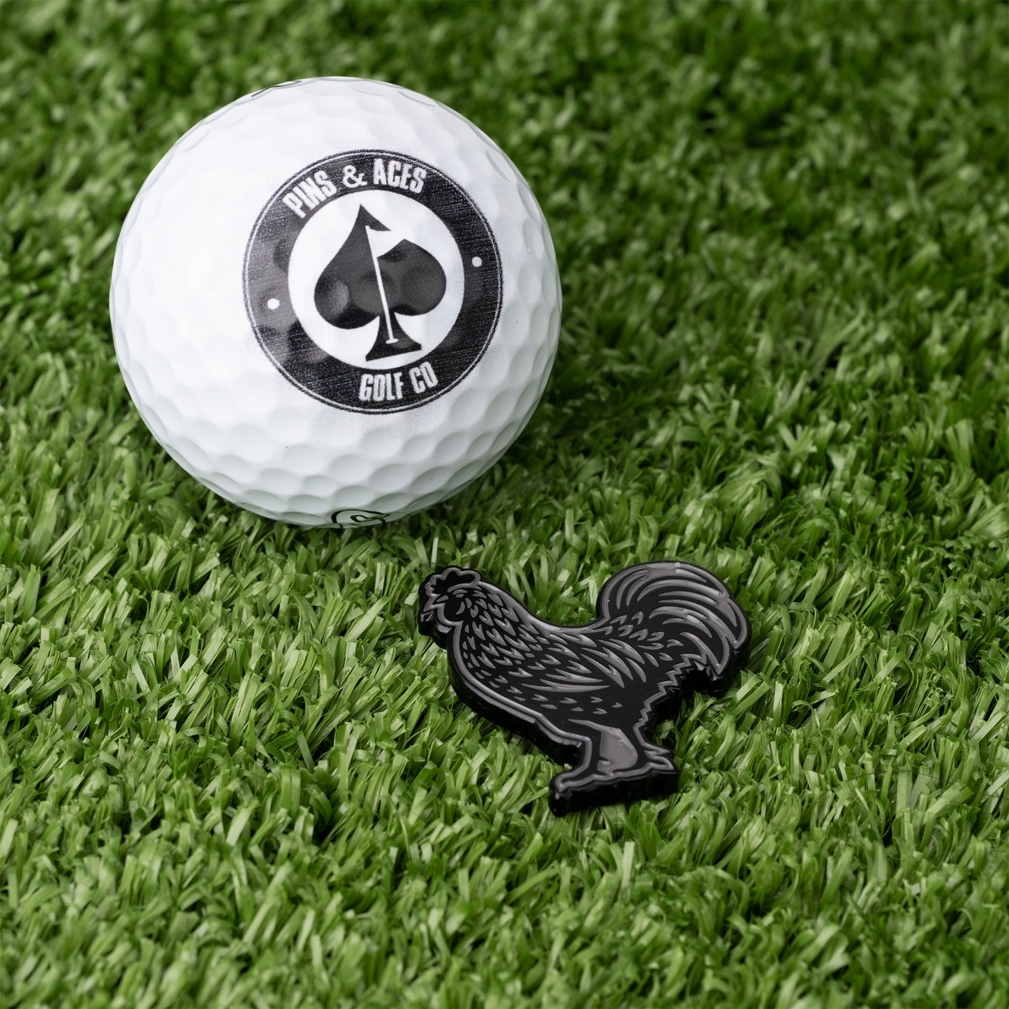 Black Cock Ball Marker - Pins and Aces