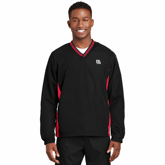 Black Square Golf Men’s V-Neck Wind Shirt