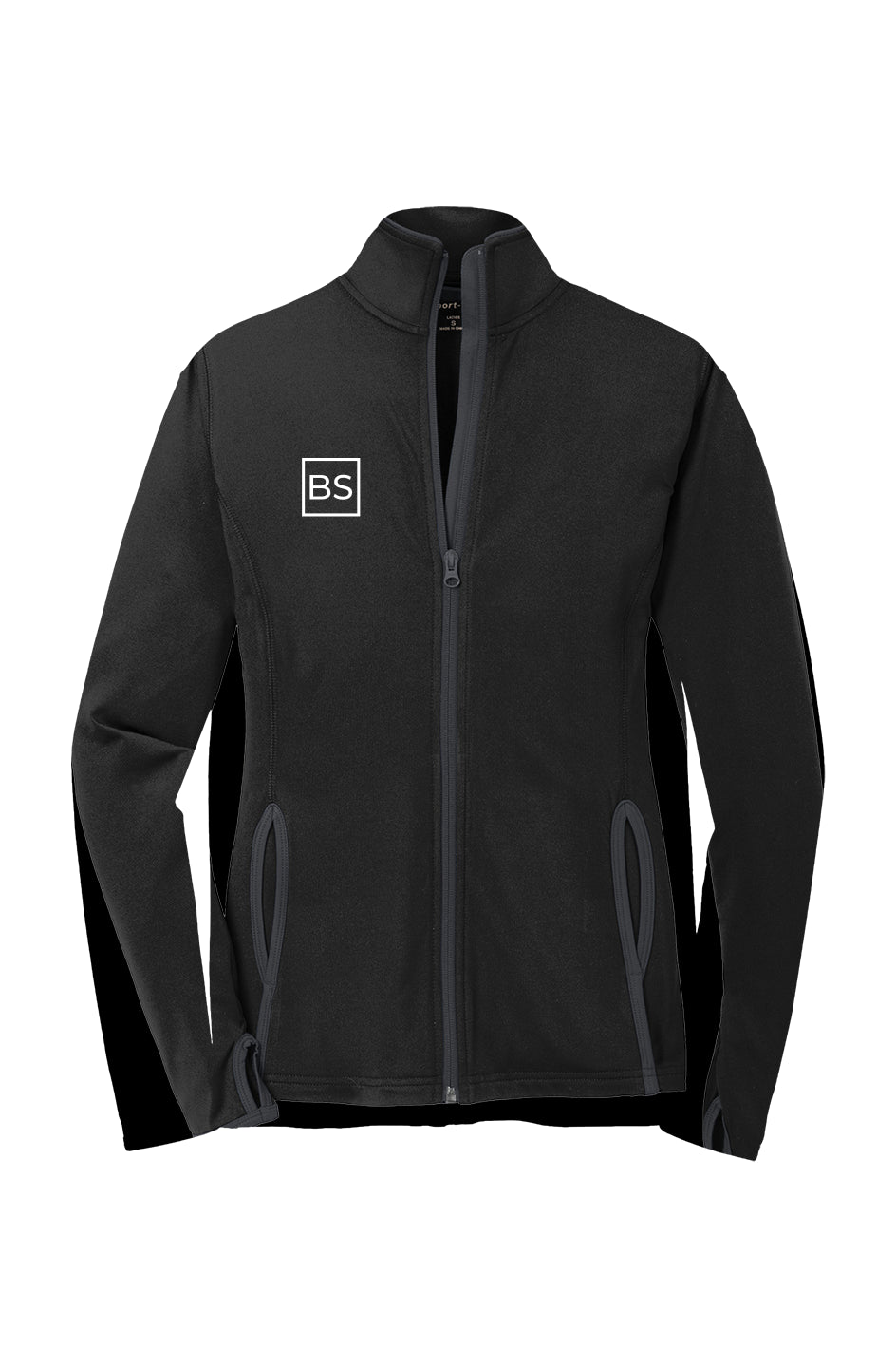 Black Square Golf Mens Sport - Wick Contrast Jacket - Black/ charcoal grey - xs