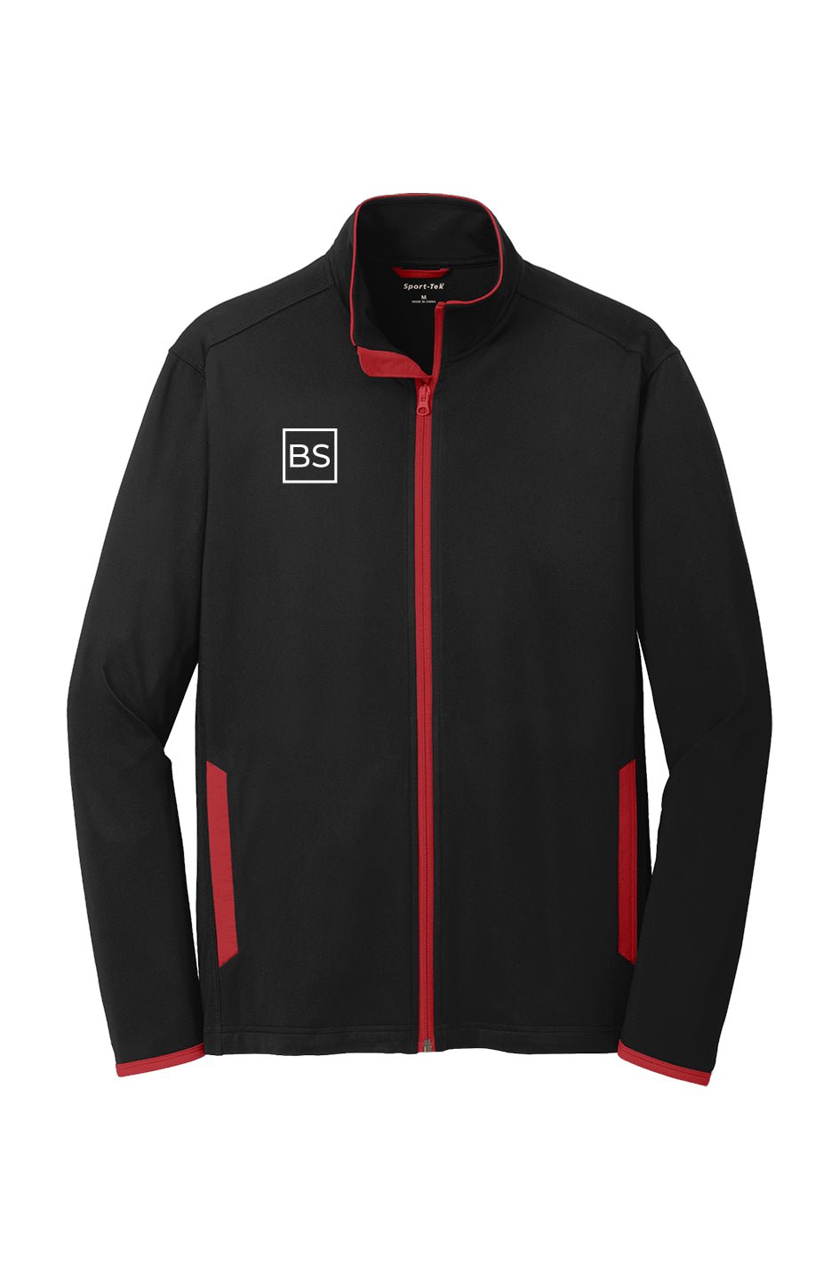 Black Square Golf Mens Sport - Wick Contrast Jacket - Black/ true red - xs