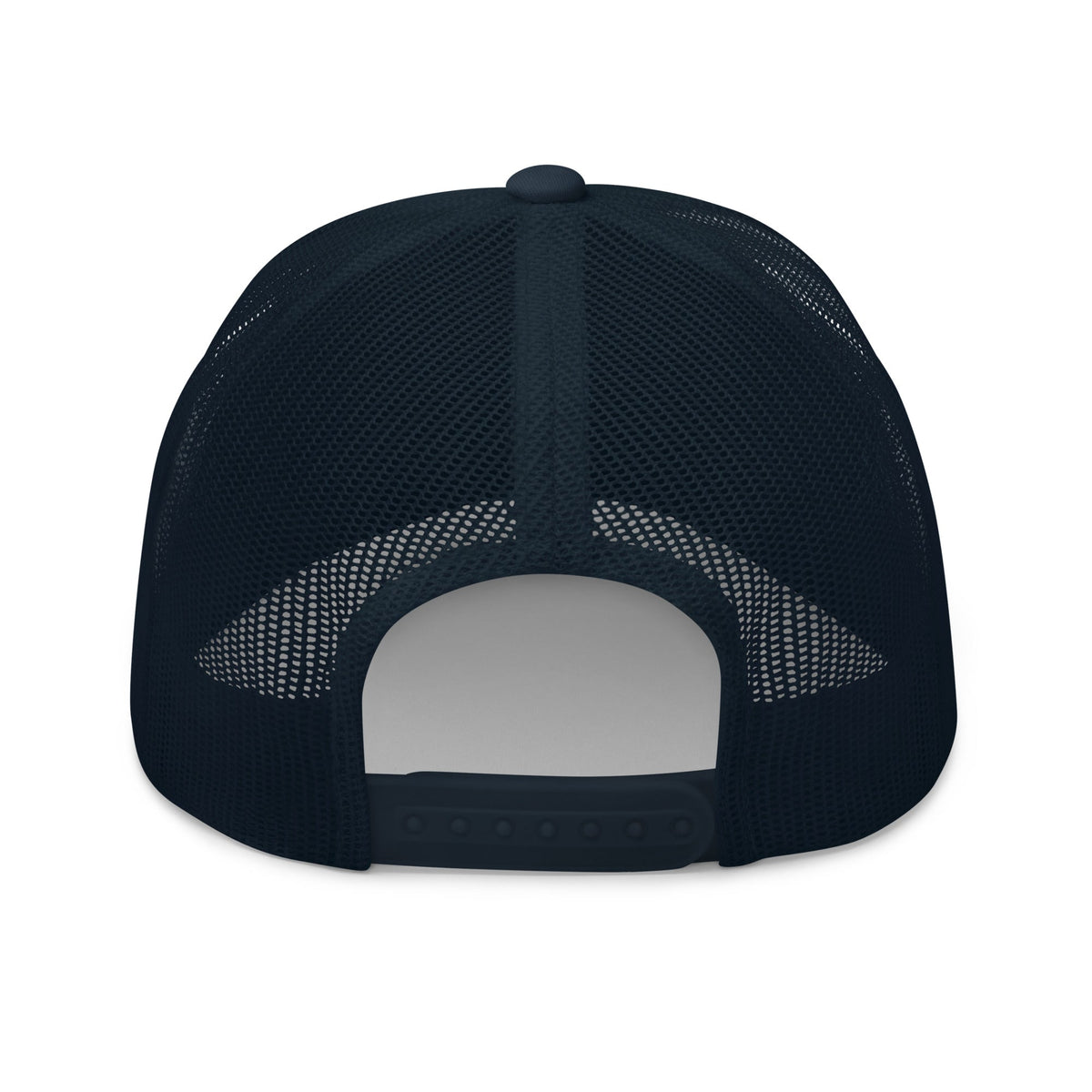 Black Square Golf Trucker Style Cap - Navy -