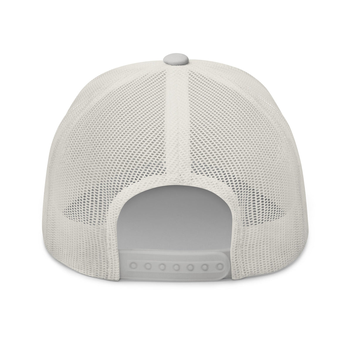 Black Square Golf Trucker Style Cap - Silver -