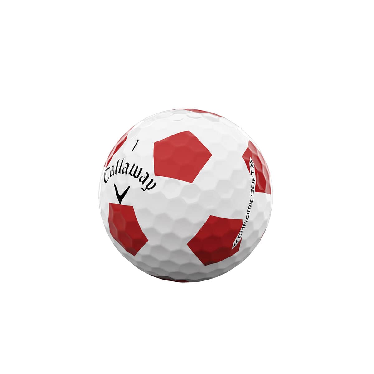 Callaway Golf 2022 Chrome Soft Golf Balls (True Track (Red/Blue) - White/Red -