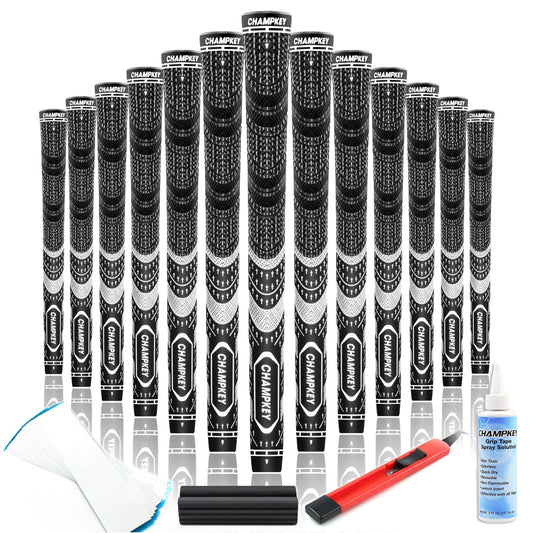 CHAMPKEY Premium Hybrid Golf Grips 13 Pack with All Repair Kits - Champkey