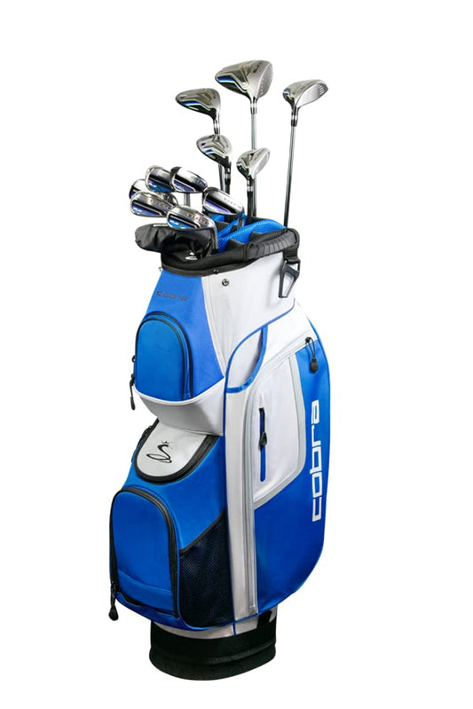 Cobra 2021 Men's Fly XL Complete Set Cart Bag - Right - DR - 10.5, 3W - 14.5, 5W - 18.5, 4H - 20.5, 5H - 23.6, 7 - PW, SW, Putter, Cart Bag