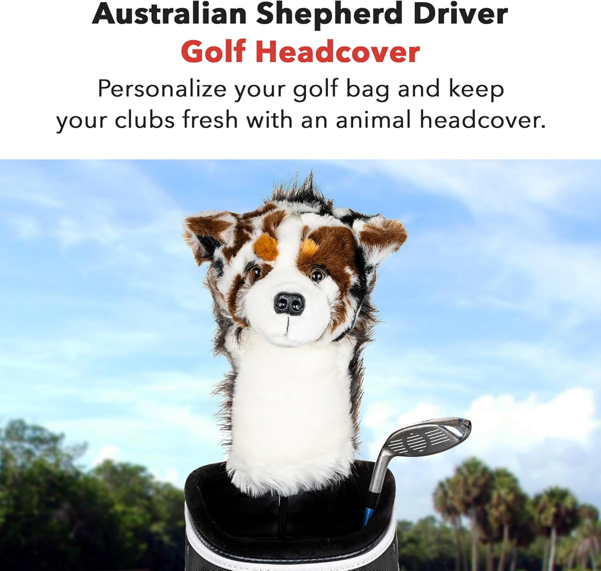 Daphne's Headcovers Australian Shephard Driver Headcover -