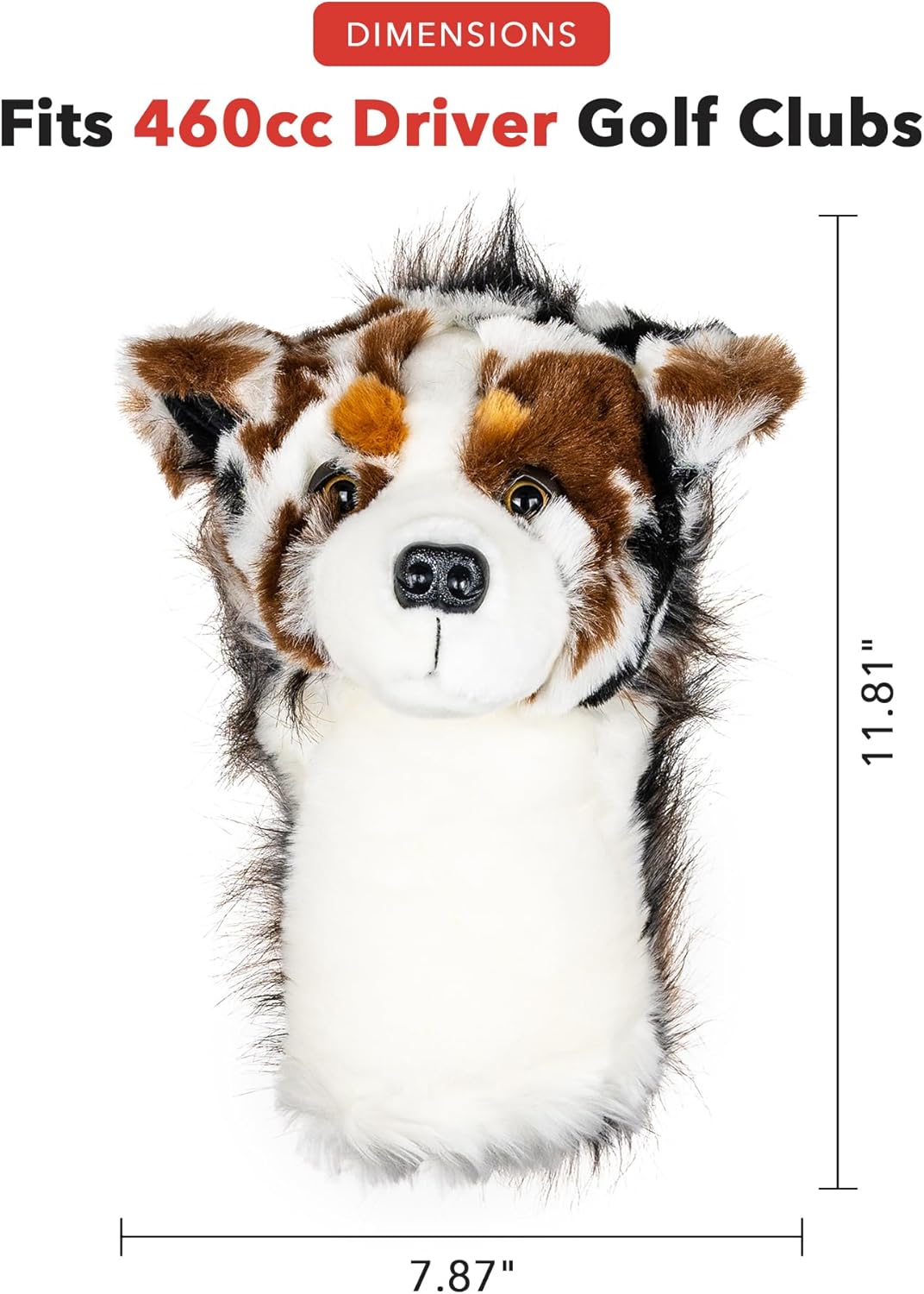 Daphne's Headcovers Australian Shephard Driver Headcover -
