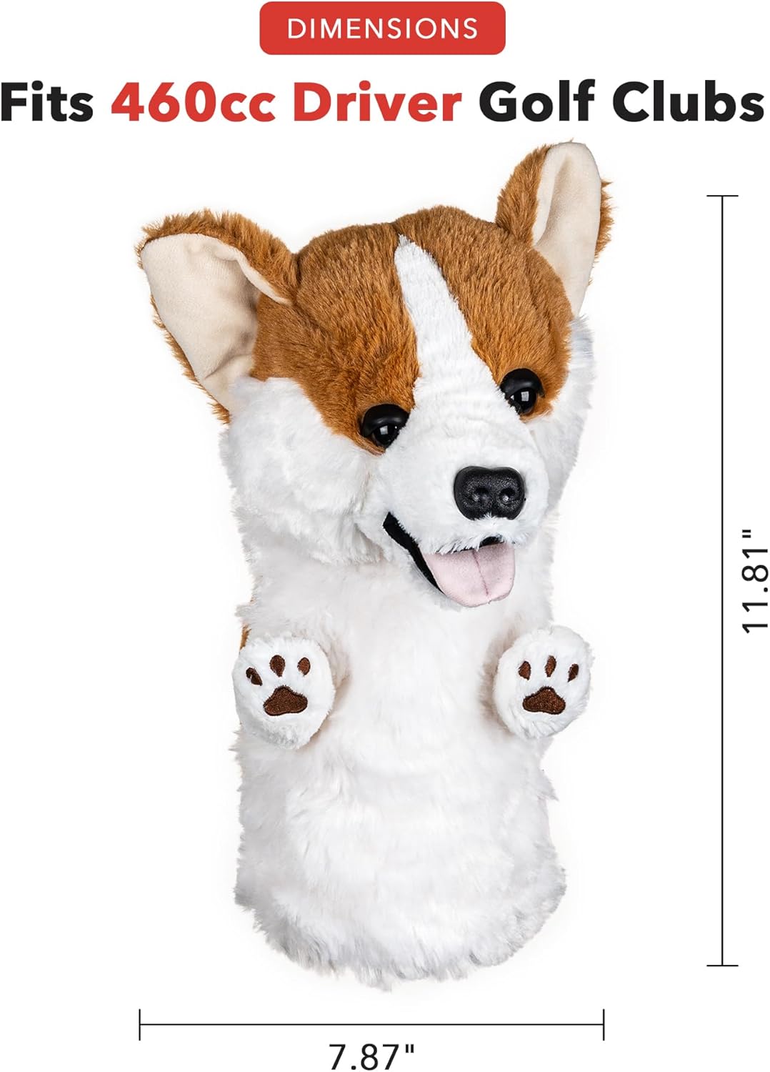 Daphne's Headcovers Corgi Driver Headcover -