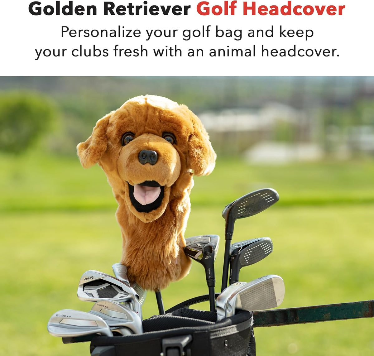 Daphne's Headcovers Golden Retriever Driver Headcover -