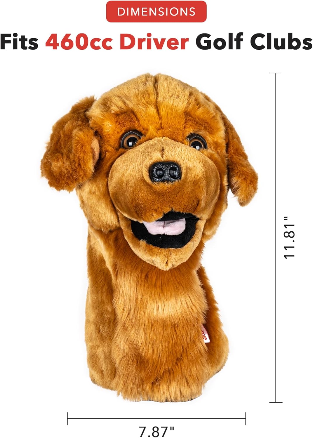 Daphne's Headcovers Golden Retriever Driver Headcover -