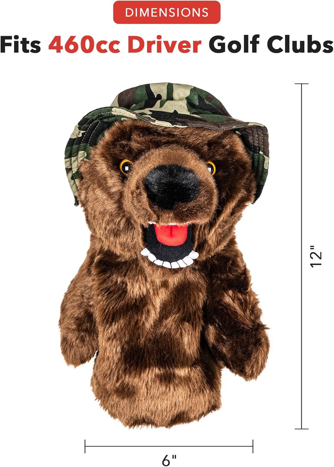 Daphne's Headcovers Military Bear Driver Headcover -
