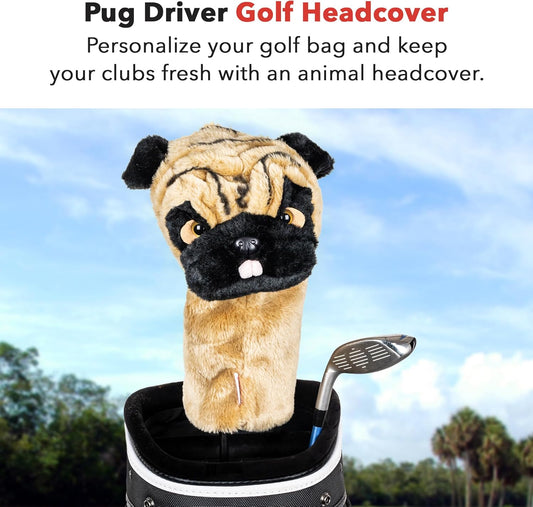 Daphne's Headcovers Pug Driver Headcover -
