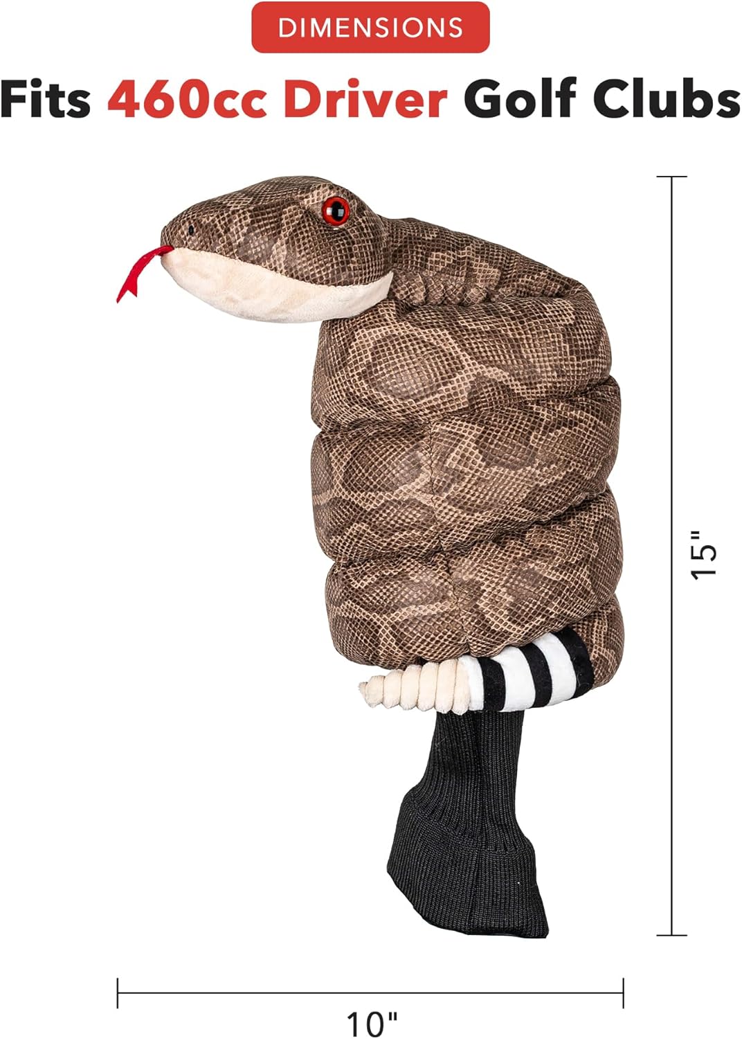 Daphne's Headcovers Rattlesnake Driver Headcover -