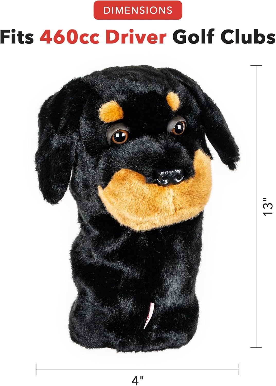 Daphne's Headcovers Rottweiller Driver Headcover -