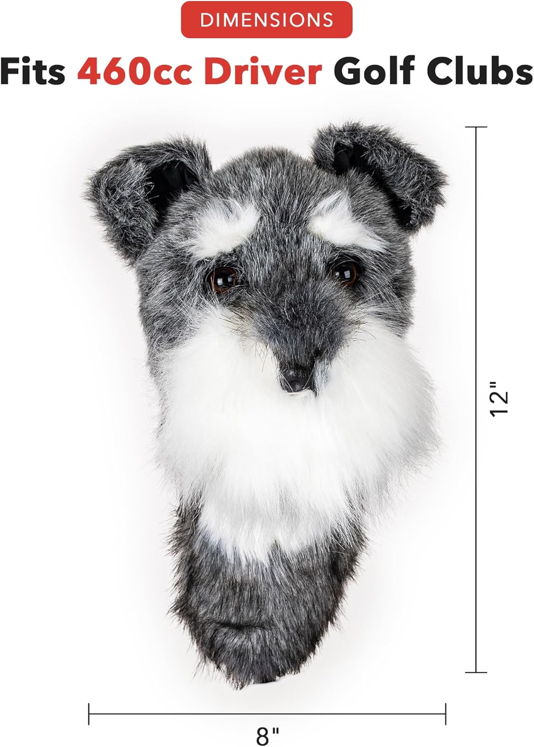 Daphne's Headcovers Schnauzer Driver Headcover -