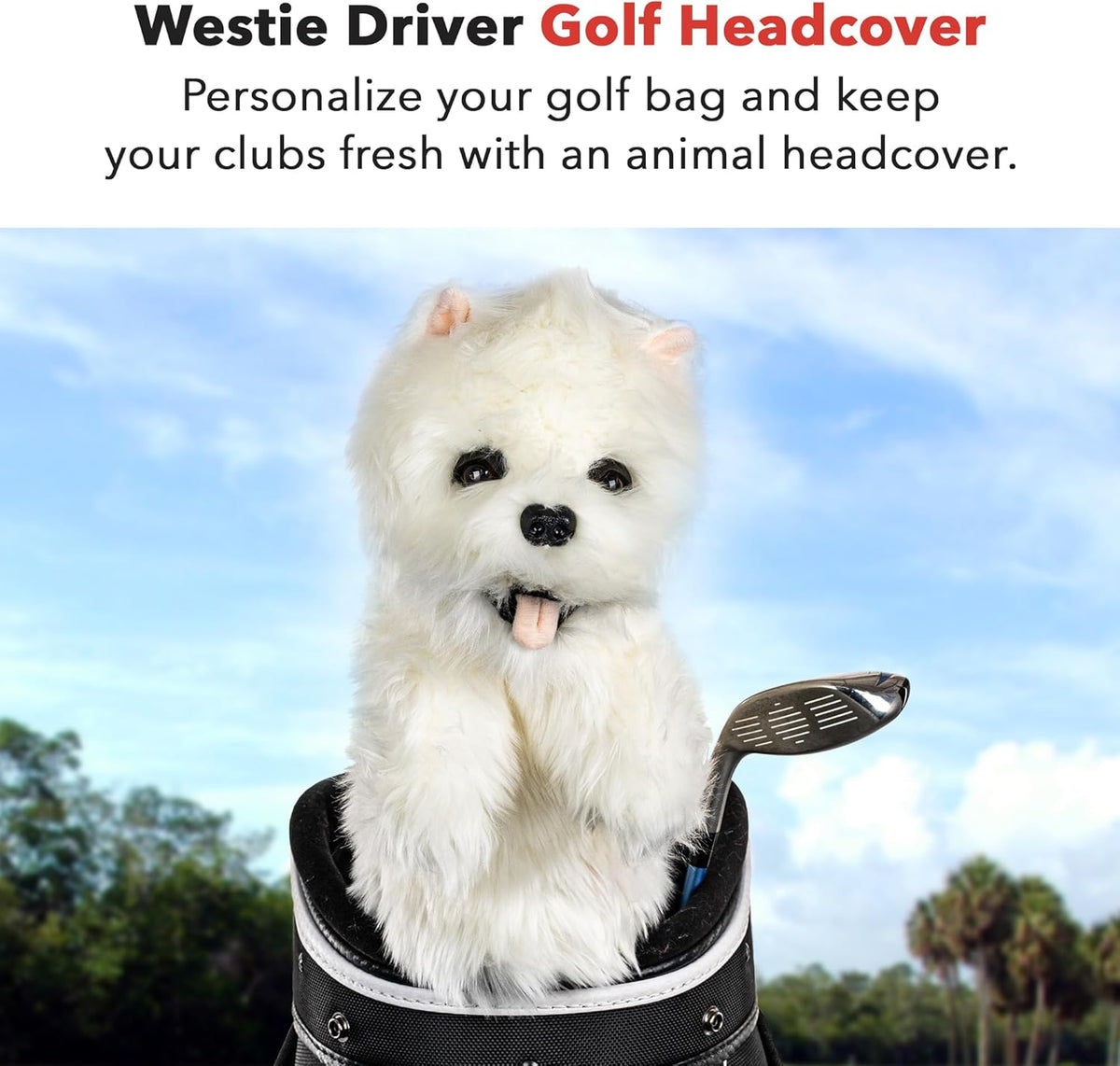 Daphne's Headcovers Westie Driver Headcover -