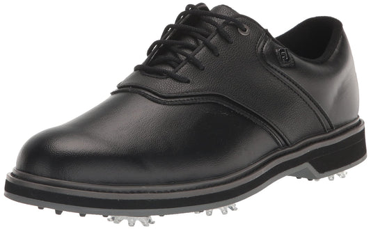 FootJoy Men's FJ Originals Golf Shoe - Black/Black - 8.5 Wide