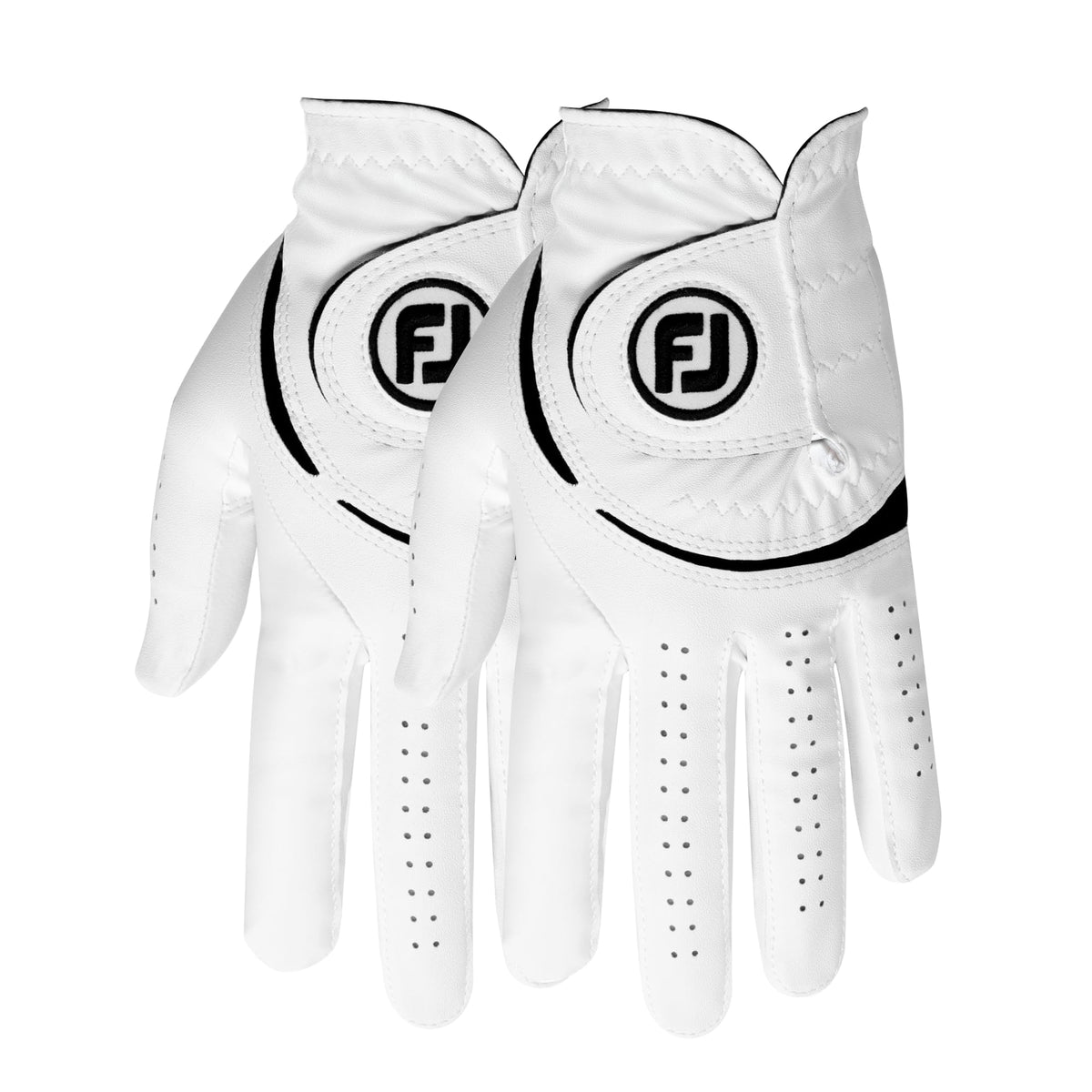 FootJoy Men's WeatherSof 2 - Pack Golf Glove - Large - White