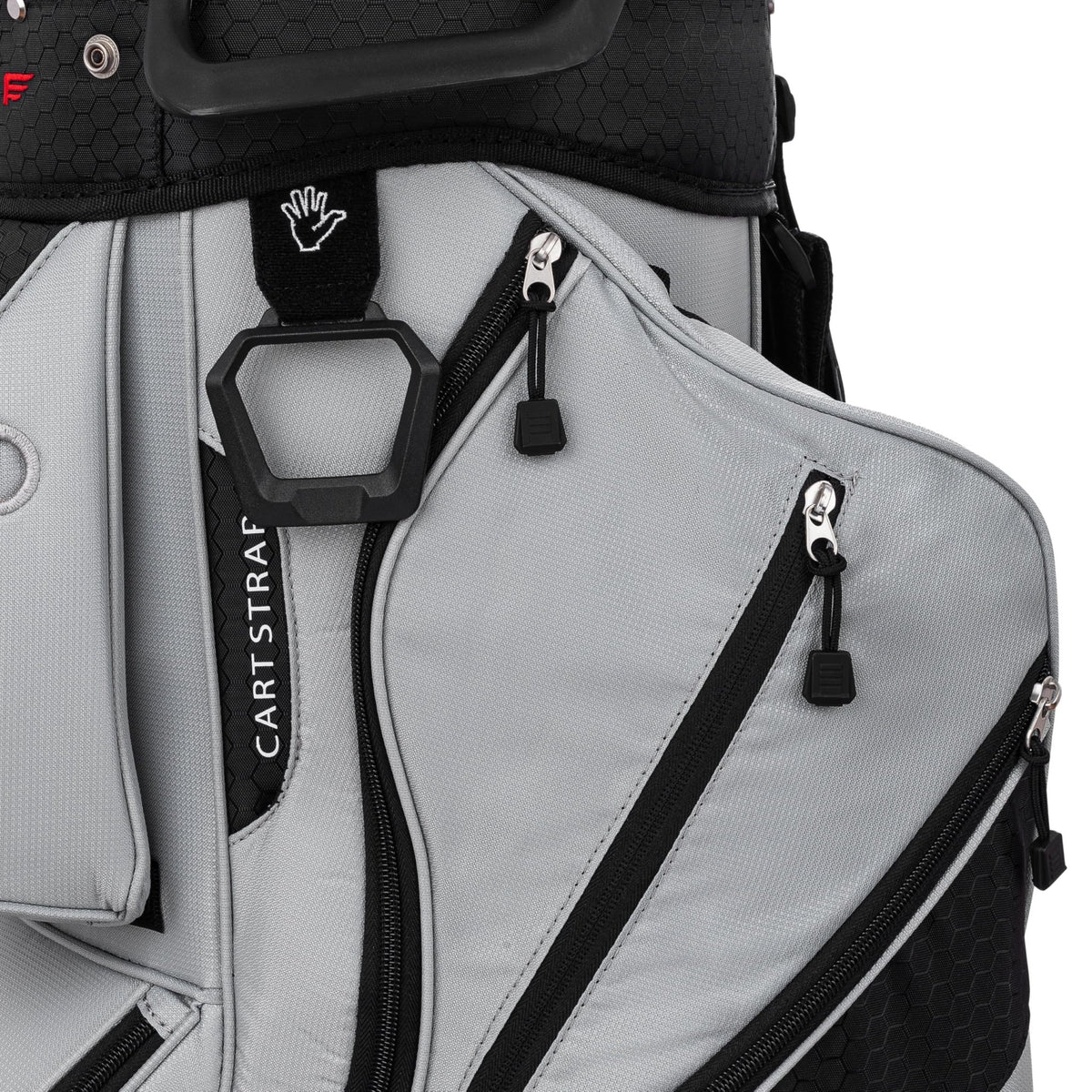 Founders Club 4th Generation Club Lock Organizer Golf Cart Bag for Men with 14 Way Anti Rattle Divider Top - Free Snap On Rain Hood - Full Length Dividers - Stone -