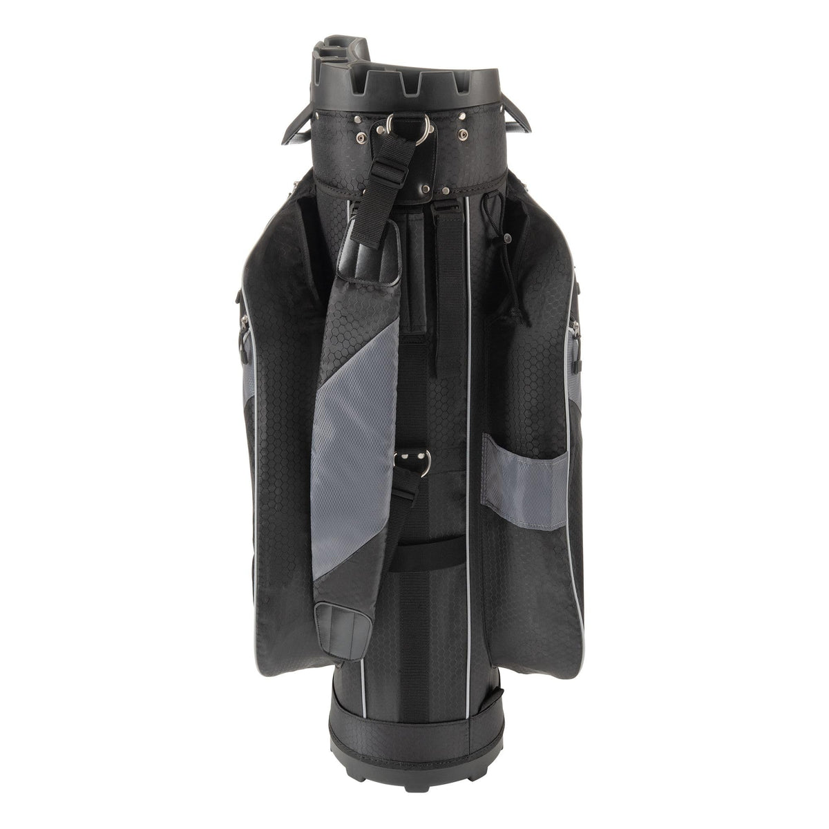 Founders Club 4th Generation Club Lock Organizer Golf Cart Bag for Men with 14 Way Anti Rattle Divider Top - Free Snap On Rain Hood - Full Length Dividers - Stone -