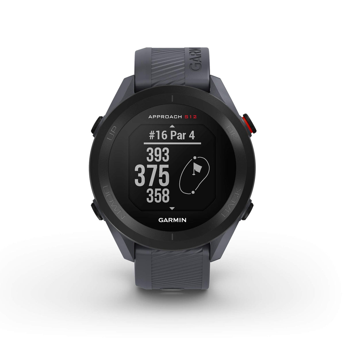 Garmin Approach S12, Easy - to - Use GPS Golf Watch, 42k+ Preloaded Courses, Black - Black -