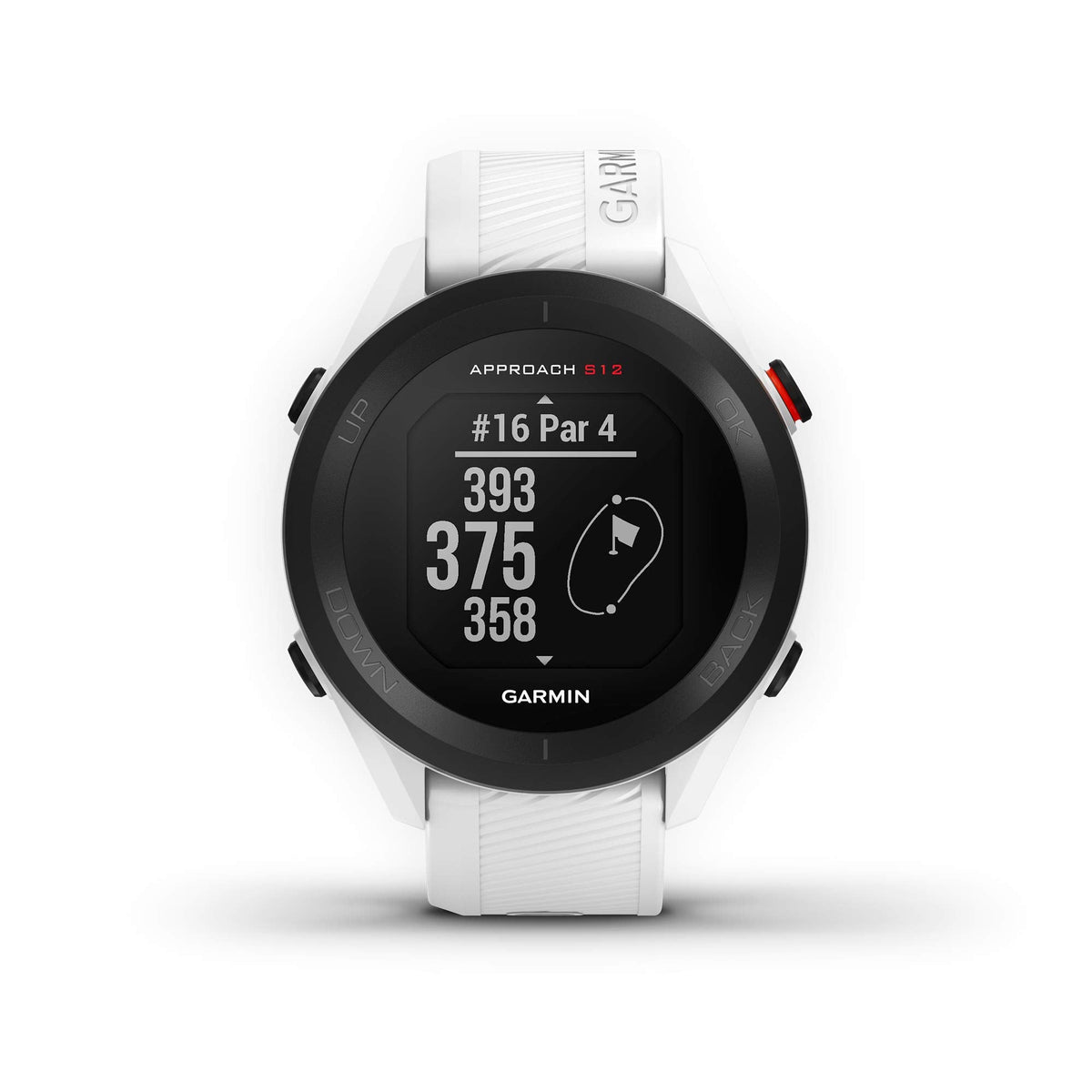 Garmin Approach S12, Easy - to - Use GPS Golf Watch, 42k+ Preloaded Courses, Black - Black -
