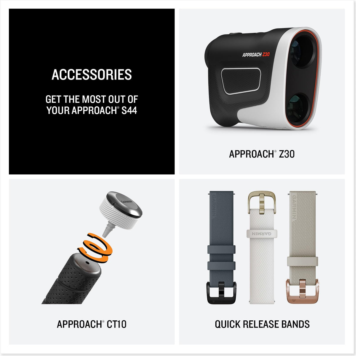Garmin Approach® S50, Advanced Golf GPS Smartwatch, AMOLED Display - Garmin