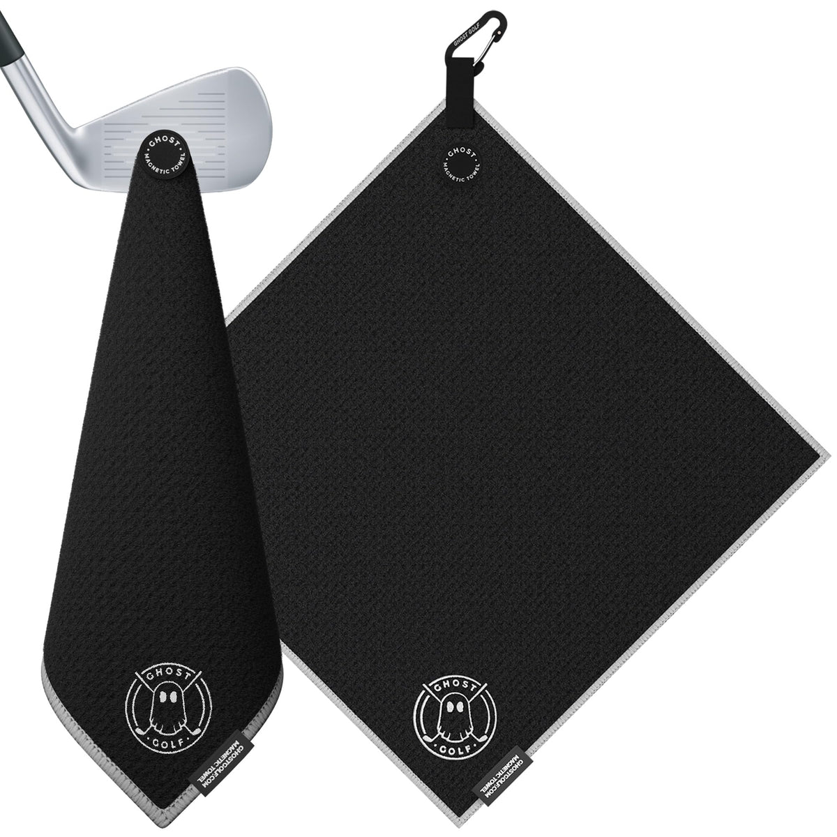 Ghost Golf Magnetic Towel - Black -