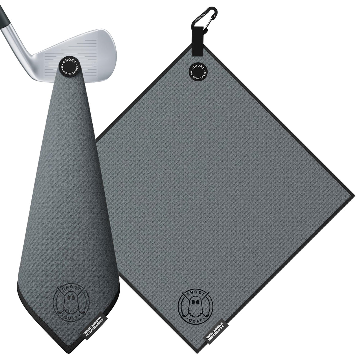 Ghost Golf Magnetic Towel - Dark Grey -