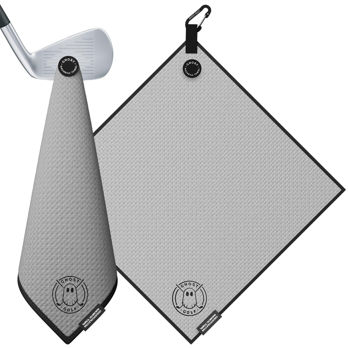 Ghost Golf Magnetic Towel - Grey -