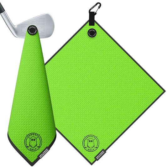 Ghost Golf Magnetic Towel - Neon Green -