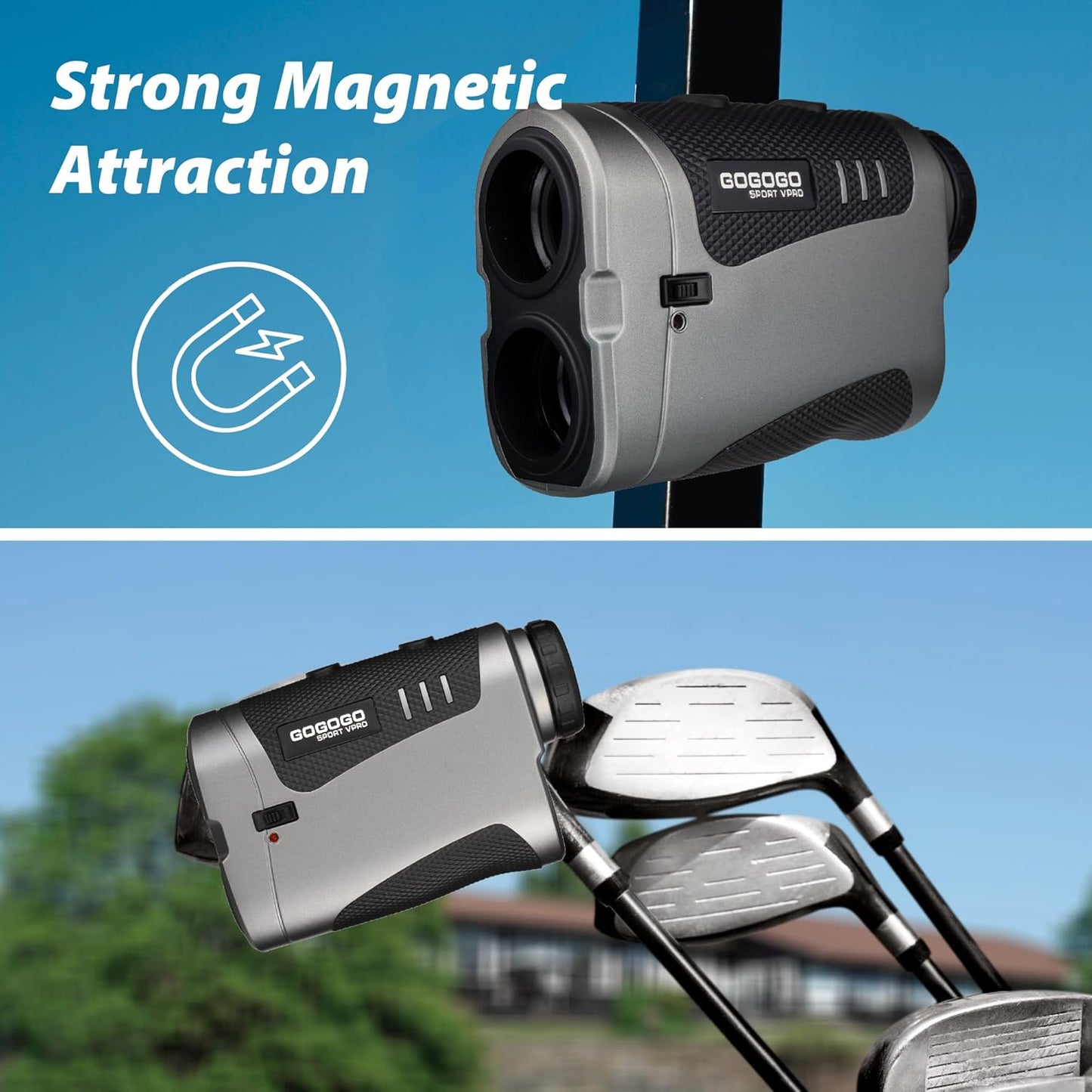 Gogogo Sport Vpro Golf Rangefinder with Slope Switch -