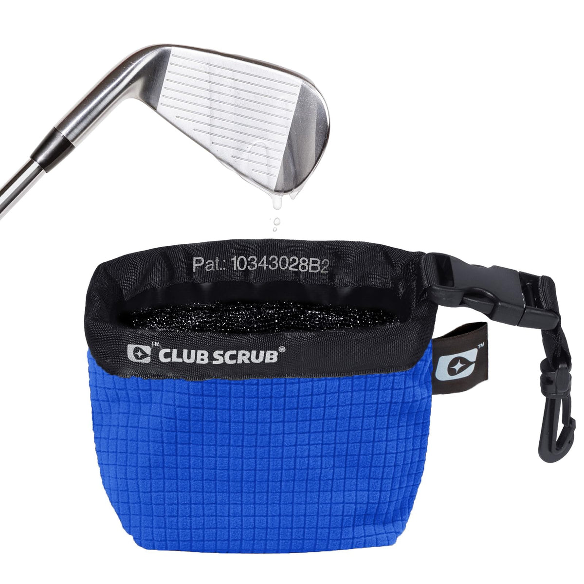 Golf Club and Golf Ball Cleaning Bag - Blue - Microfiber Pro