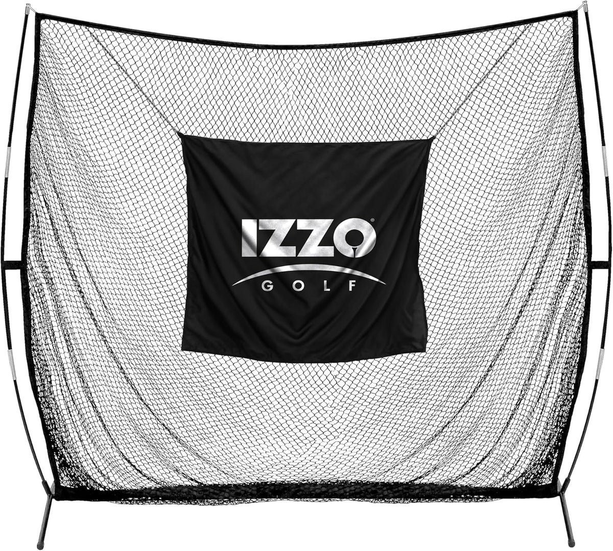 IZZO Golf The Beast Titan 12ft x 10ft Golf Hitting Net - Oversized Home Range Golf Hitting Net for Your Backyard,Black -