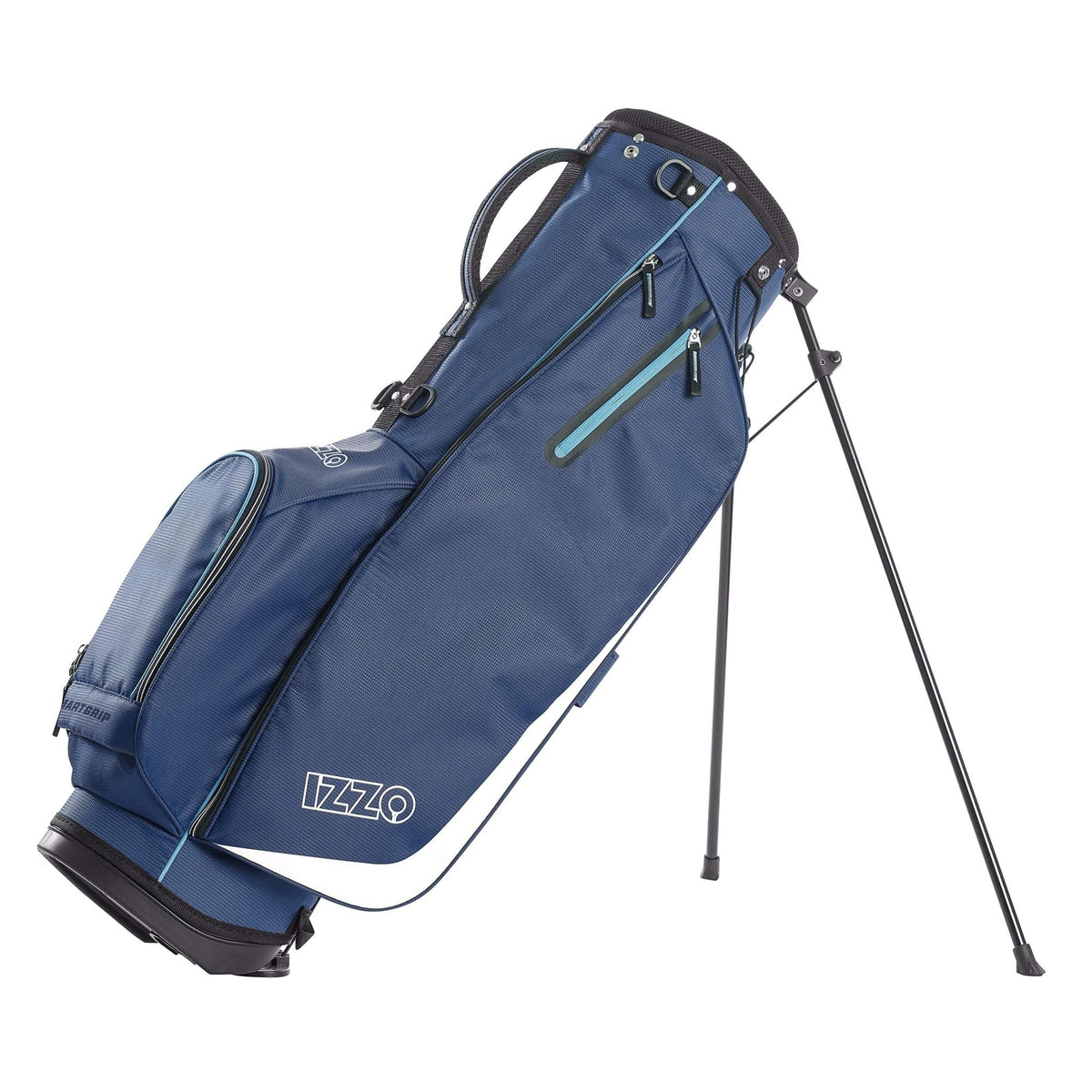 IZZO Golf Ultra - Lite Golf Stand Bag - Navy Blue/Light Blue -