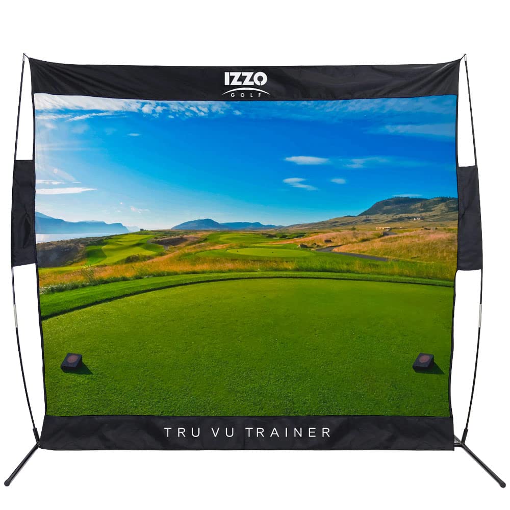 IZZO Tru Vu Trainer Hitting Net - Course Style - Links -
