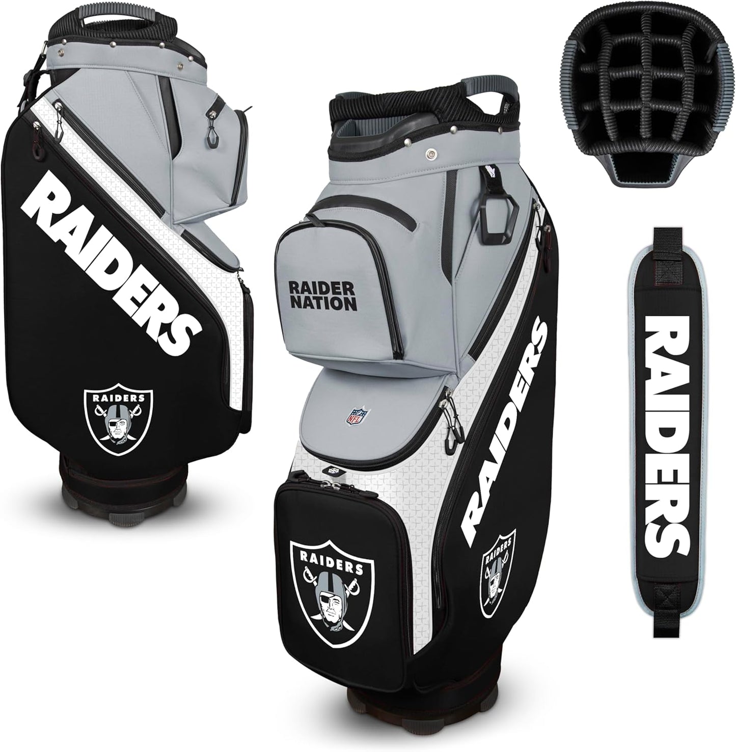 Las Vegas Raiders Clubhouse Cooler Cart Bag |Team Effort - Team Effort